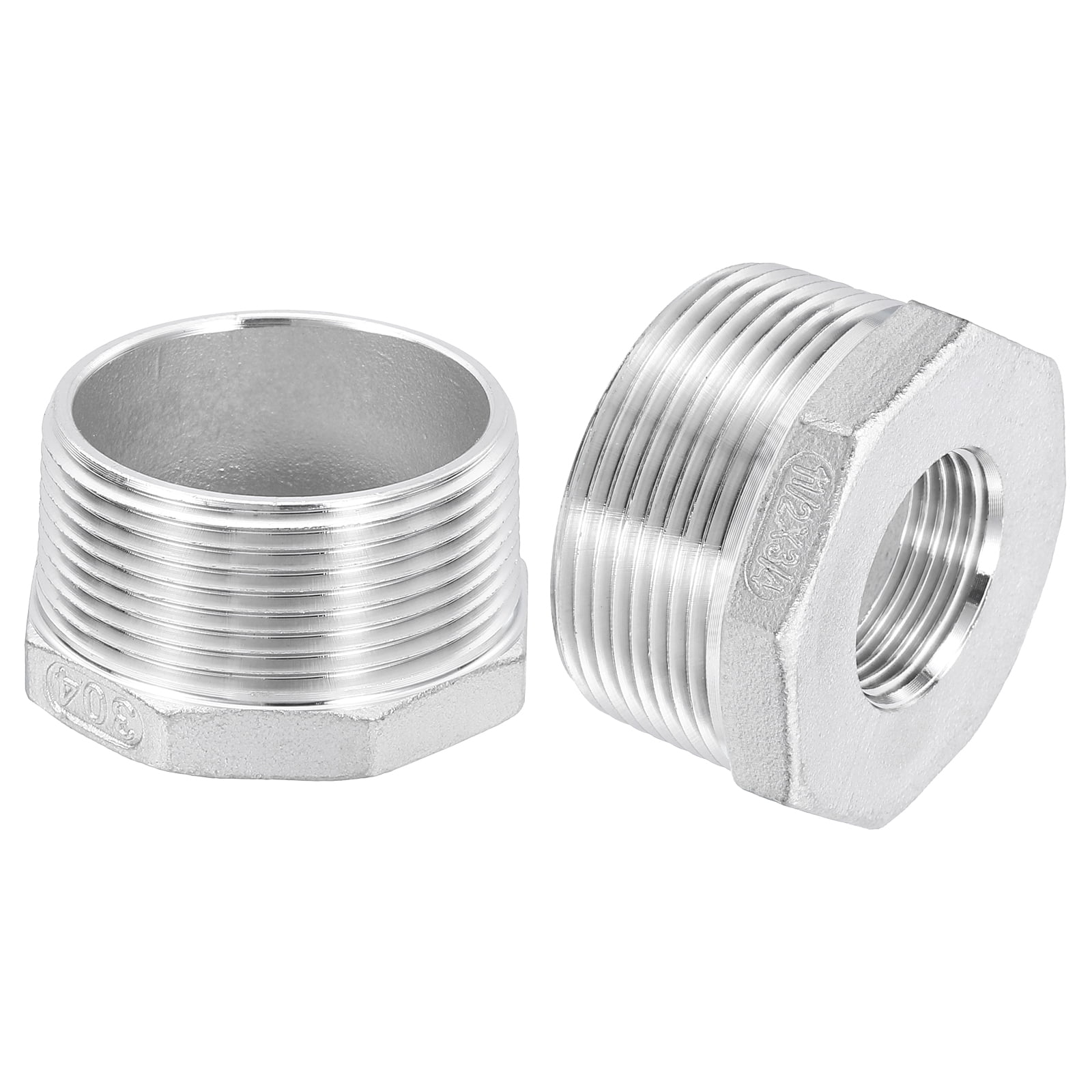 Everflow 1-1/4" Male X 3/4" Female Brass Hex Bushing Fitting - Lead Free, NSF Certified