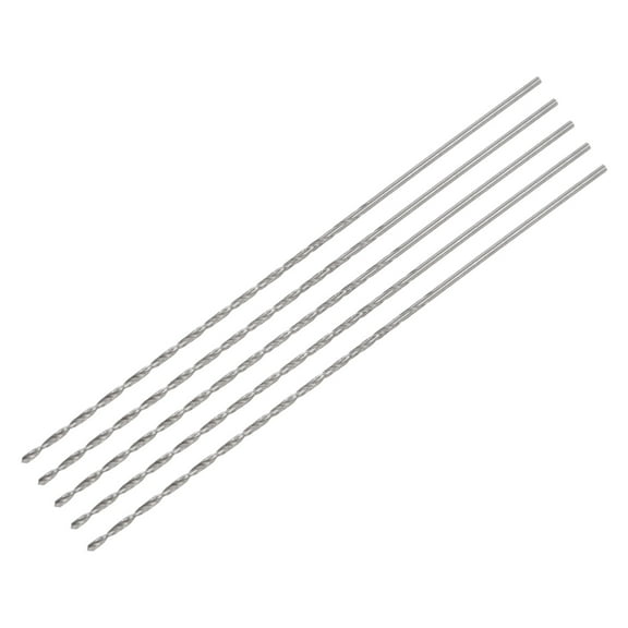 Uxcell 5Pack 1.5mm Mini Micro Twist Drill Bits, High-Speed Steel Extra Long Drill Bit 120mm