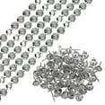 thumbnail image 1 of Uxcell 5Pack 1Meter Flower Upholstery Tacks Strips Trim Sofa Decorative Nails, Silver, 1 of 5