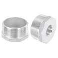 thumbnail image 1 of Uxcell 5Pack 2" Male to 3/4" Female NPT 304 Stainless Steel Reducer Hex Bushing, 1 of 6