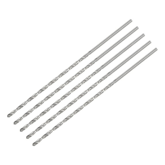 Uxcell 5Pack 2mm Mini Micro Twist Drill Bits, High-Speed Steel Extra Long Drill Bit 100mm