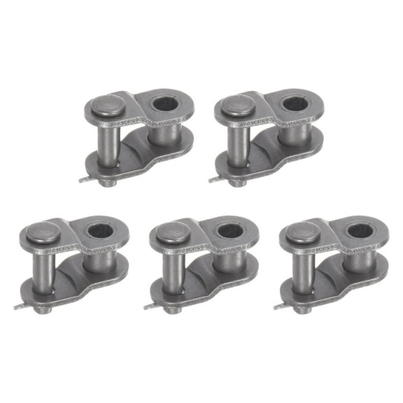 Uxcell 5Pack #35 Chain Offset Half Link Roller, 3/8" Pitch Carbon Steel Split Links for 06C Chain