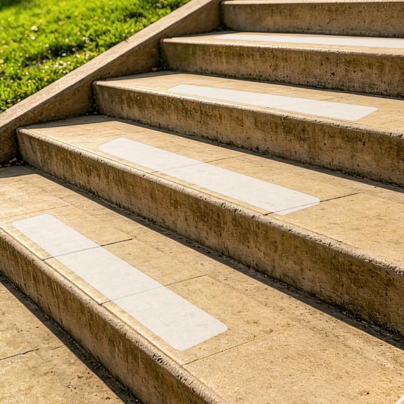 Uxcell 5Pack Clear Stair Treads for Wooden Steps Indoor 4" x 18" Non-Slip Step Strips Grip Tape Precut PEVA Traction Treads for Dogs Elderly