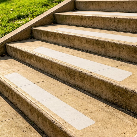 Uxcell 5Pack Clear Stair Treads for Wooden Steps Indoor 4" x 32" Non-Slip Step Strips Grip Tape Precut PEVA Traction Treads for Dogs Elderly