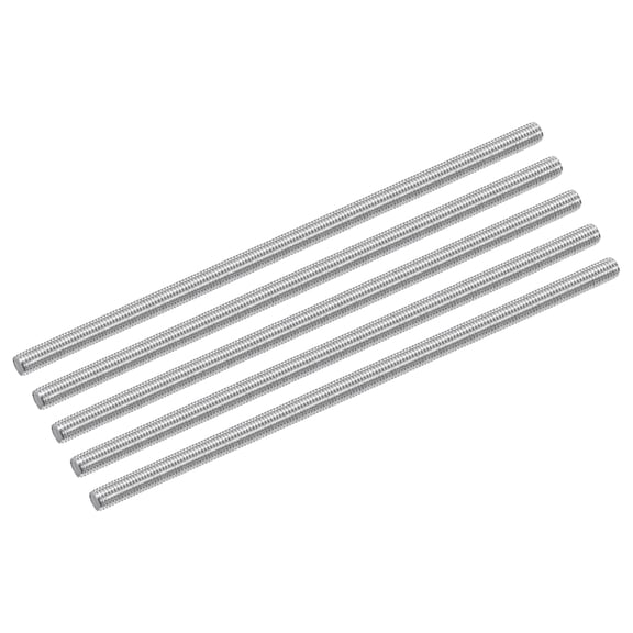 Uxcell 5Pack M12 x 300mm Fully Threaded Rod Right Hand Threads,1.75 Thread Pitch
