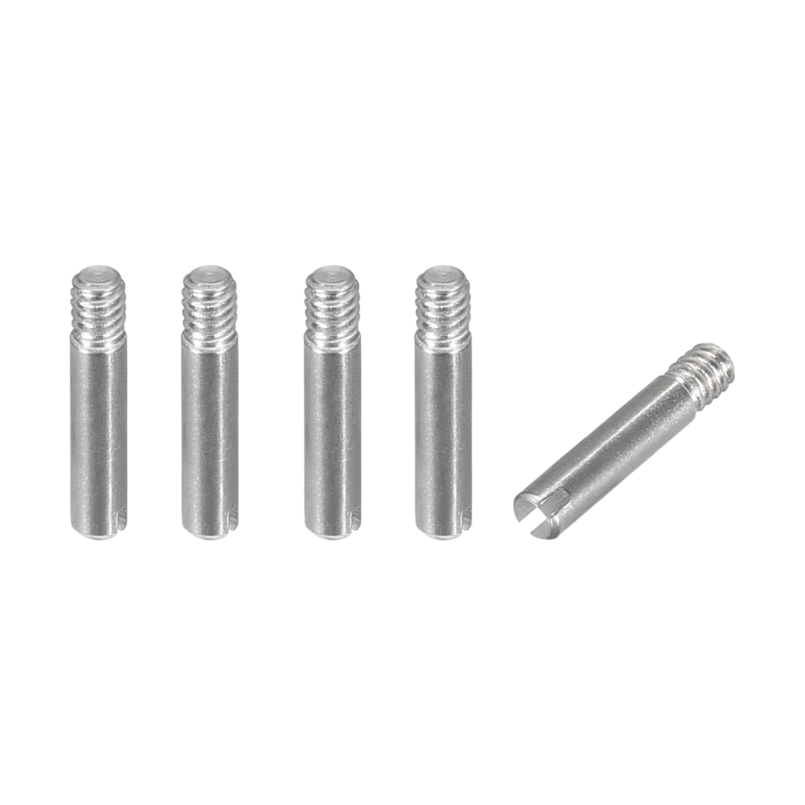 Uxcell 5Pack M2 x 10mm Slotted Cylindrical Pin 304 Stainless Steel