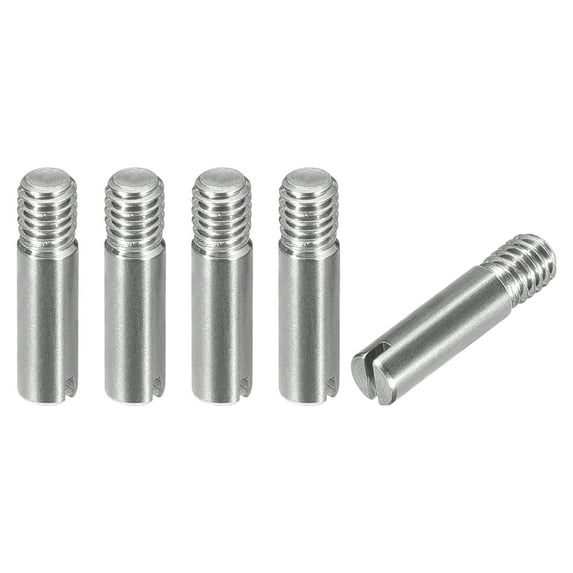 Uxcell 5 pack M4 x 16mm Slotted Cylindrical Pin 304 Stainless Steel Dowel Locating Pin
