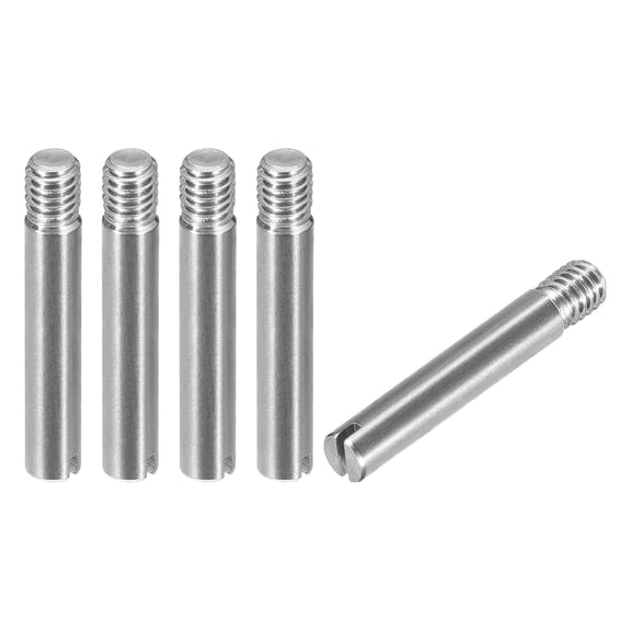 Uxcell 5 pack M4 x 25mm Slotted Cylindrical Pin 304 Stainless Steel Dowel Locating Pin