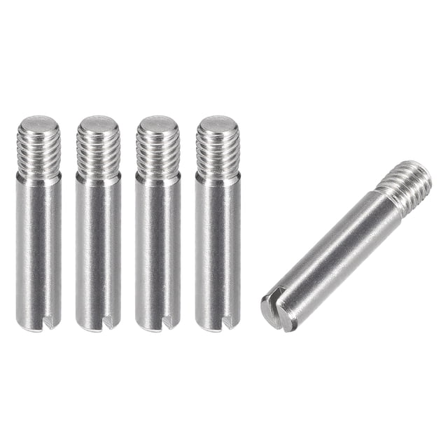 Uxcell Steel Pins 304 Stainless Steel Dowel Pin Cylindrical Shelf Support Pin Silver 5 X 25mm 15pcs