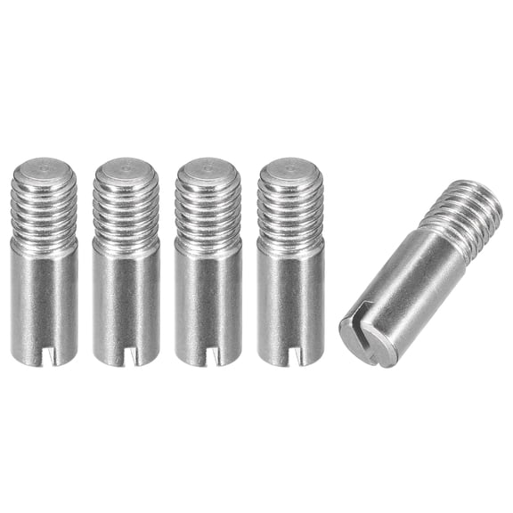 Uxcell 5 pack M8 x 25mm Slotted Cylindrical Pin 304 Stainless Steel Dowel Locating Pin