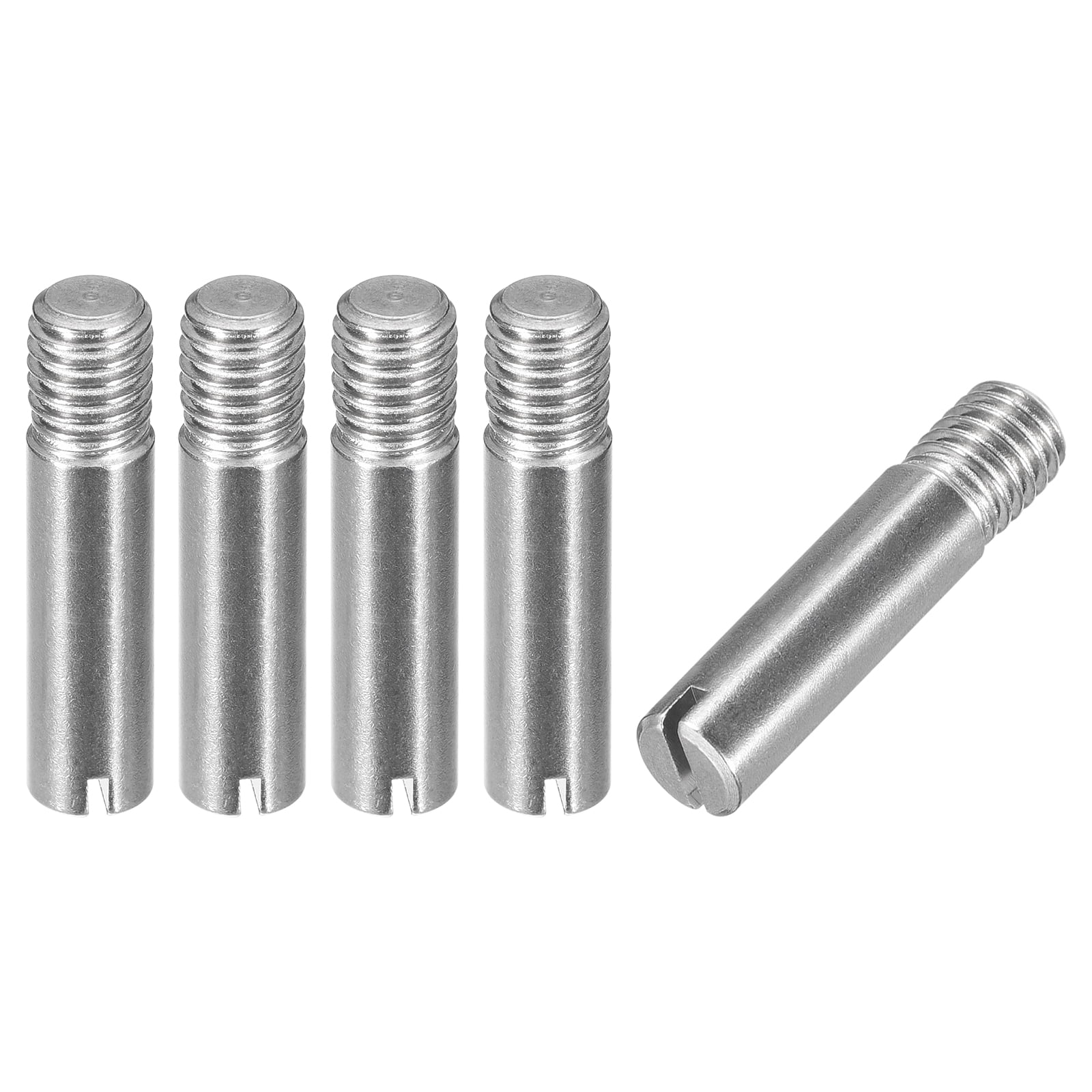 Uxcell 5Pack M8 x 35mm Slotted Cylindrical Pin 304 Stainless Steel