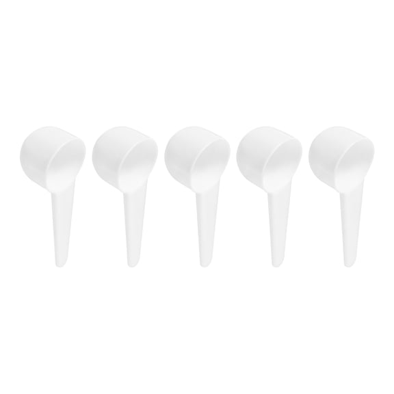 Uxcell 5Pack Plastic Measuring Spoons Powder Scoops Spoon Kitchen Spoons, 10g White