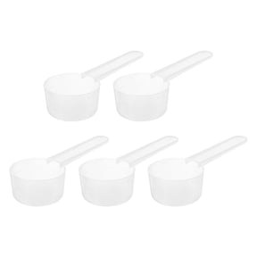 Uxcell 5Pack Plastic Measuring Spoons Powder Scoops Spoon Table Spoon,15g/30ml Clear