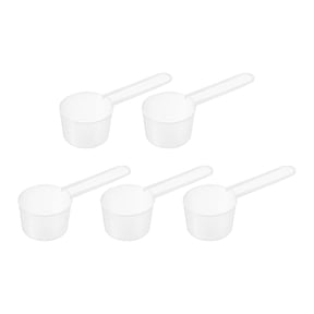 Uxcell 5Pack Plastic Measuring Spoons Powder Scoops Spoon Table Spoon,20g/40ml Clear