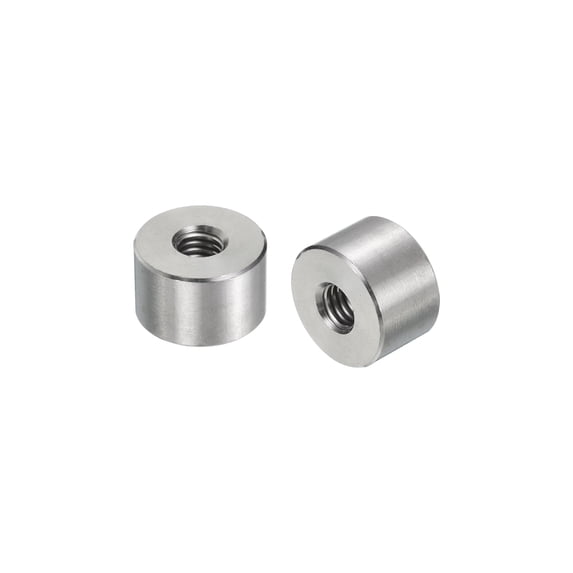 Uxcell 5Pack Round Connector Nuts, M6x10x16mm Coupling Nut Sleeve Rod Bar Stud Nut