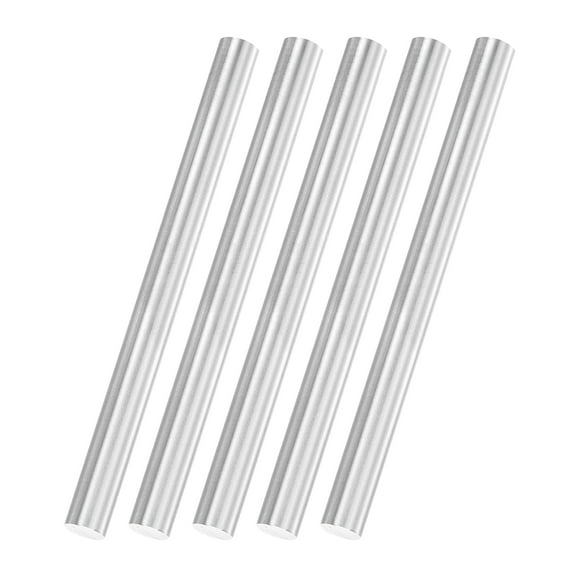 Uxcell 5Pack Round Steel Rods, 8mm x 100mm SKD11 Steel Solid Lathe Bar Stock Tool