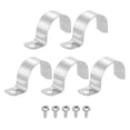 thumbnail image 2 of 12 Pack Galvanized Steel Pipe Clamps – 1-3/8 X 1-3/8 T Clamp For Chain Link Fence End Posts 2 of 6
