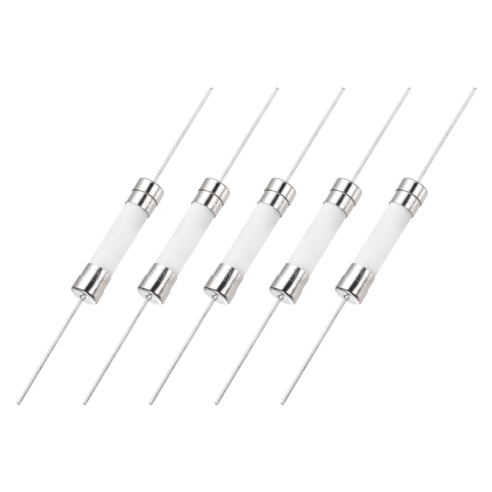 Fuze String Uxcell 5Pcs 250V 30A Fast Blow Fuse, 6 x 30mm Mini Axial Ceramic Fuses ...