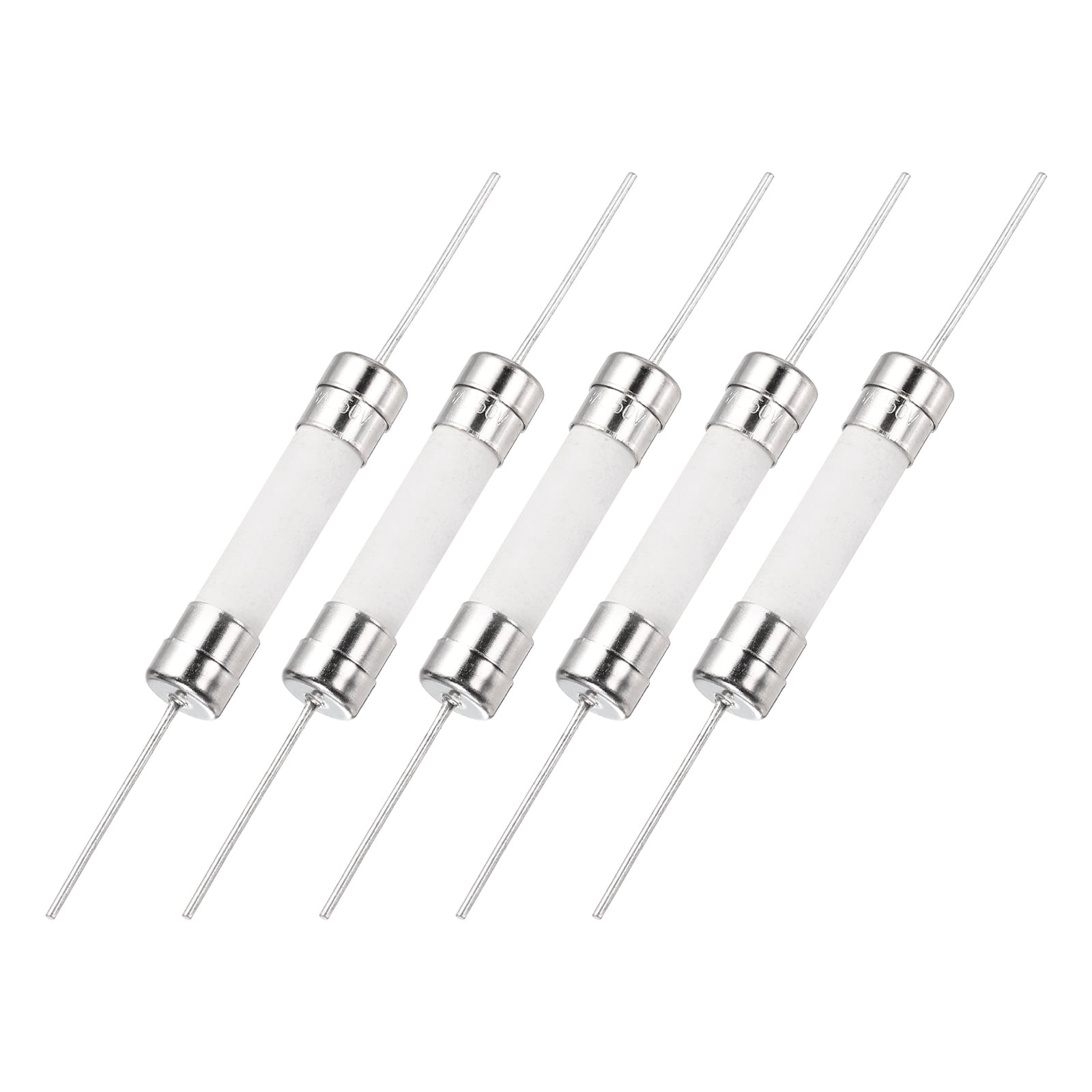 Fuze String Uxcell 5Pcs 250V 8A Fast Blow Fuse, 6 x 30mm Mini Axial Ceramic Fuses ...