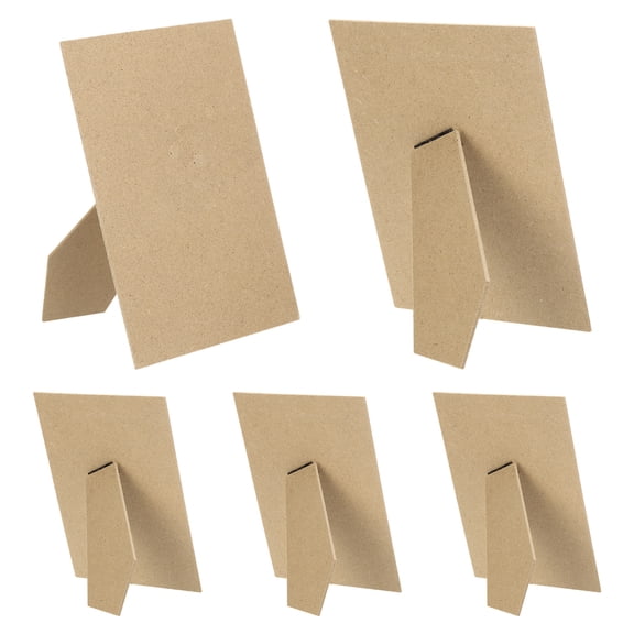 Uxcell 5Pcs 5"x7" Easel Back for Picture Frame DIY Replacement Easel Back Poplar