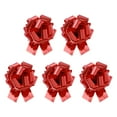 thumbnail image 1 of Uxcell 5Pcs Metallic Large Big Pull Bow Gift Wrapping Bows Ribbon for Wedding Baskets Presents Christmas Red 6 inch, 1 of 7