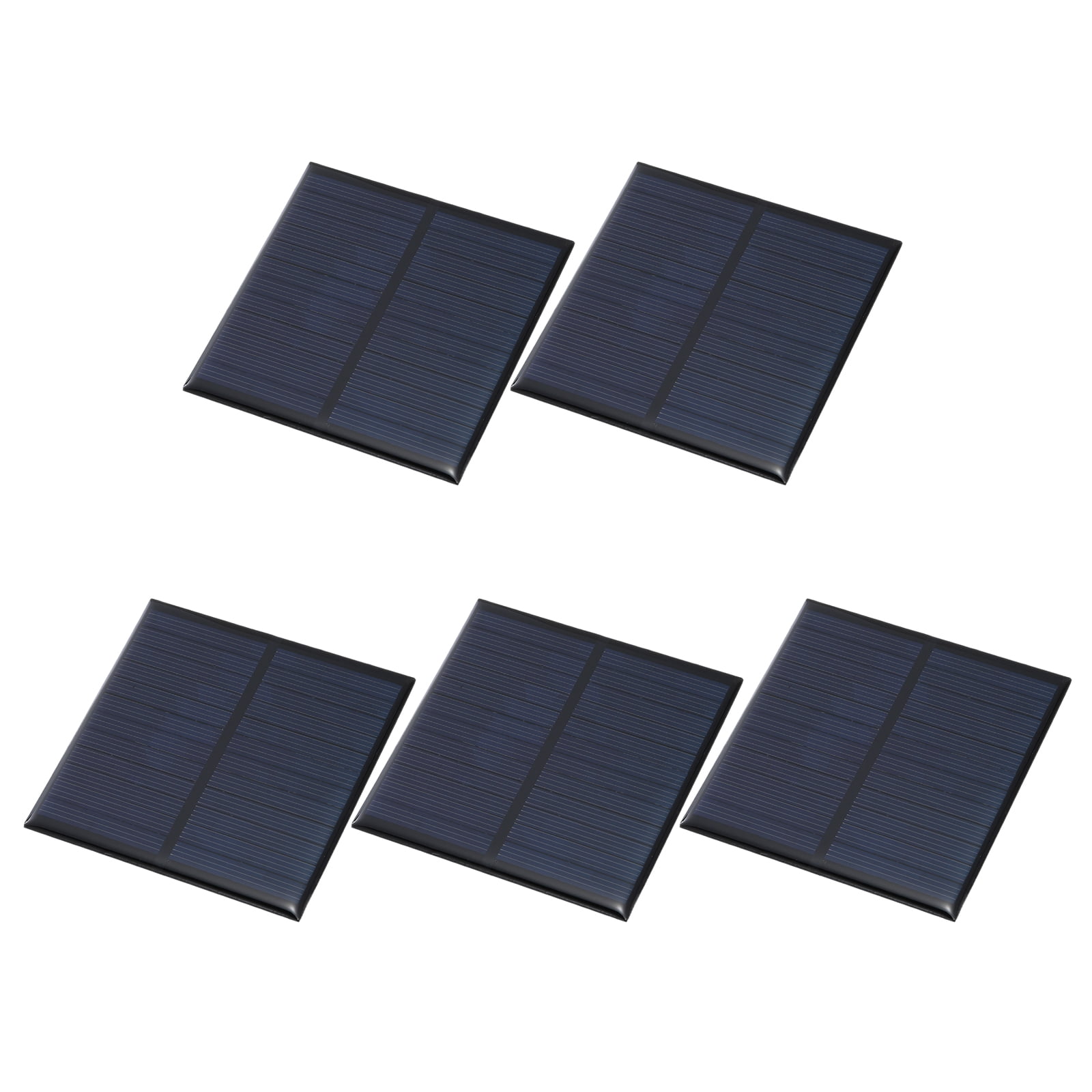 Uxcell 5Pcs 6V 0.75W 150.0mA Mini Solar Panels, Small Solar Photovoltaic Power Cells Charge DIY Electric Toy Materials Kits