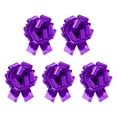 thumbnail image 1 of Uxcell 5Pcs Metallic Large Big Pull Bow Gift Wrapping Bows Ribbon for Wedding Baskets Presents Christmas Purple 8 inch, 1 of 7