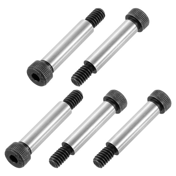 Uxcell 5Pcs Alloy Steel Internal Hex Shoulder Bolts 1-1/4" Shoulder Length 5/16" Shoulder Dia 1/4-20 UNC Thread