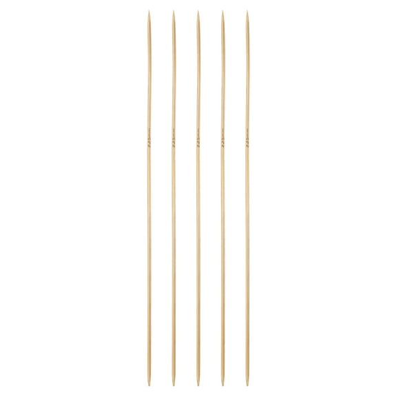 Uxcell 5Pcs Bamboo Knitting Needles Double Pointed Size US 1(2.25mm) Carbonized 7.9 inch(20cm) Straight for Handmade Creative DIY