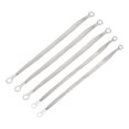 thumbnail image 1 of Uxcell 5Pcs Braided Ground Strap 10"x0.4",12"x0.4" Tinned Copper Universal Automotive Flat Ground Strap Connectors, 1 of 6