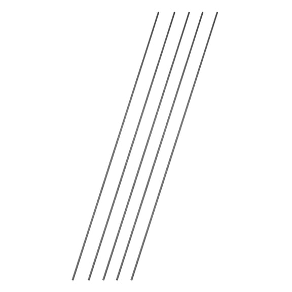 Uxcell 5Pcs Carbon Fiber Rods, 1mm Dia 254mm Length 0.04"x10" Solid Matte Round Bar Pole for RC Airplane Cars Model Kite Wing Tube Quadcopter Arm DIY Craft, Black