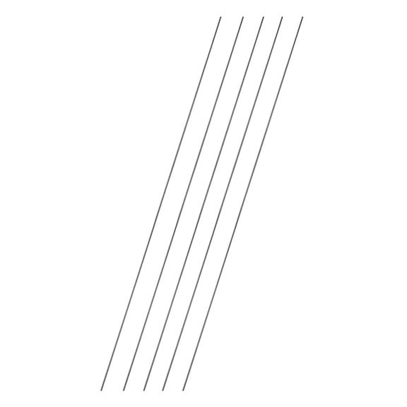 Uxcell 5Pcs Carbon Fiber Rods, 1mm Dia 407mm Length 0.04"x16" Solid Matte Round Bar Pole for RC Airplane Cars Model Kite Wing Tube Quadcopter Arm DIY Craft, Black