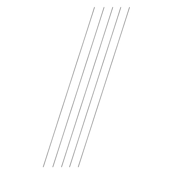 Uxcell 5Pcs Carbon Fiber Rods, 1mm Dia 508mm Length 0.04"x20" Solid Matte Round Bar Pole for RC Airplane Cars Model Kite Wing Tube Quadcopter Arm DIY Craft, Black