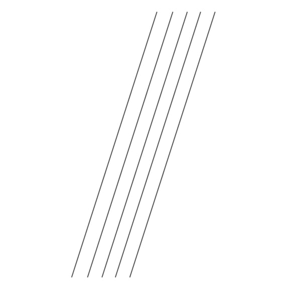 Uxcell 5Pcs Carbon Fiber Rods, 2mm Dia 508mm Length 0.08"x20" Solid Matte Round Bar Pole for RC Airplane Cars Model Kite Wing Tube Quadcopter Arm DIY Craft, Black
