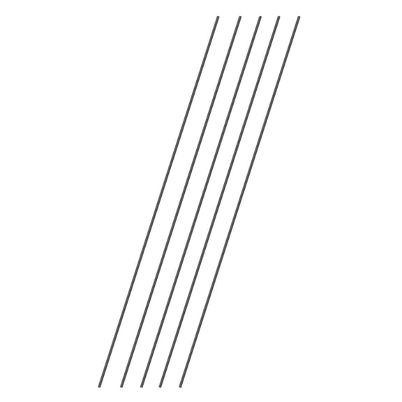 Uxcell 5Pcs Carbon Fiber Rods, 3mm Dia 508mm Length 1/8"x20" Solid Matte Round Bar Pole for RC Airplane Cars Model Kite Wing Tube Quadcopter Arm DIY Craft, Black