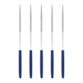 thumbnail image 1 of Uxcell 5Pcs Diamond File 3 x 140mm 100 Grit Diamond Needle Silver Files for Metal Glass Wood Stone Grinding Polishing Engraving, Round, 1 of 7