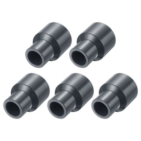Uxcell 5Pcs PVC Reducing Coupling, 1"x1/2" SCH80 Pipe Reducer Coupling (Socket x Socket) Solvent Weld Adapter Connector Fitting for Plumbing Systems DWV Drain Waste Vent Fitting