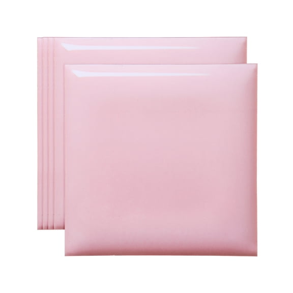 Uxcell 5Pcs Peel and Stick Backsplash Tiles 6" x 6" 3D Thickened Self-Adhesive Tile Stickers Wallpaper Wall for Kitchen Bathroom Bedroom, Orange