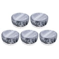 thumbnail image 1 of Uxcell 5Pcs Satin Fabric Drink Cover Scrunchie for Alcohol Protection Party, Denim Blue, 1 of 5