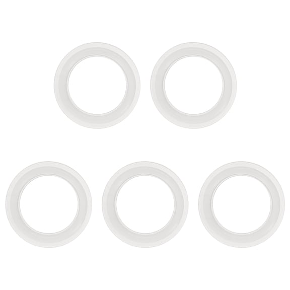 Uxcell 5Pcs Silicone O Ring, 0.98" Silicone O-Rings Gasket Sealing Gasket Washers for 0.75" Clamp for Compressor Valves Pipe Repair Sink Plug Bathtub Plug Faucets, White