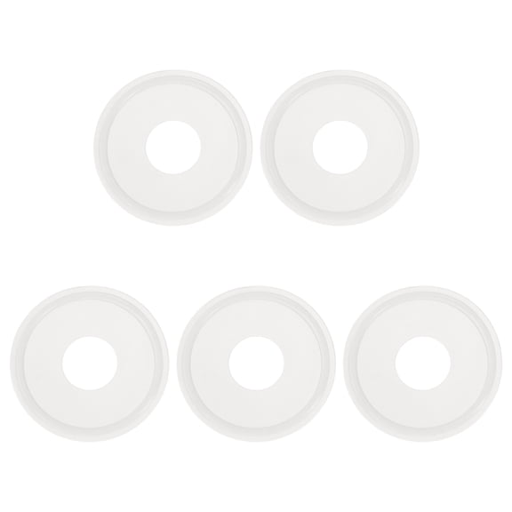 Uxcell 5Pcs Silicone O Ring, 1.95" Silicone O-Rings Gasket Sealing Gasket Washers for 0.75" Clamp for Compressor Valves Pipe Repair Sink Plug Bathtub Plug Faucets, White
