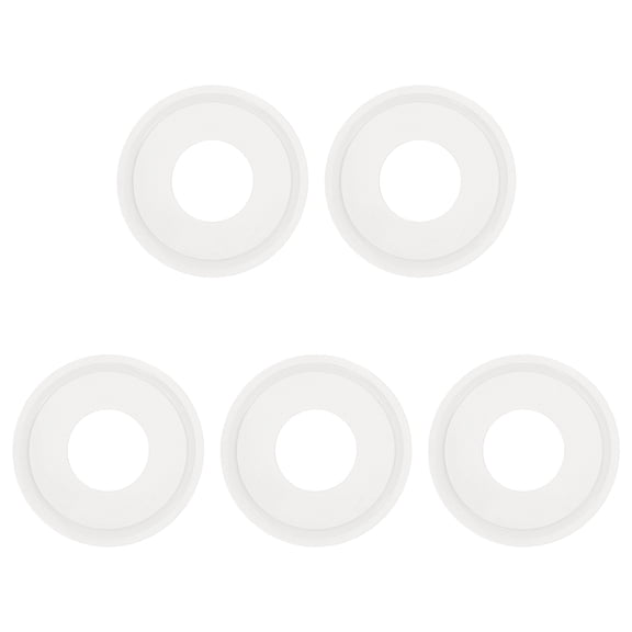 Uxcell 5Pcs Silicone O Ring, 1.95" Silicone O-Rings Gasket Sealing Gasket Washers for 0.98" Clamp for Compressor Valves Pipe Repair Sink Plug Bathtub Plug Faucets, White