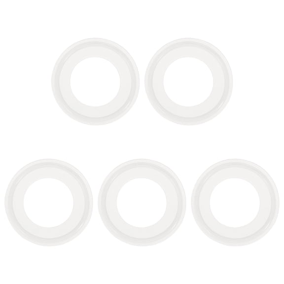Uxcell 5Pcs Silicone O Ring, 1.95" Silicone O-Rings Gasket Sealing Gasket Washers for 1.26" Clamp for Compressor Valves Pipe Repair Sink Plug Bathtub Plug Faucets, White