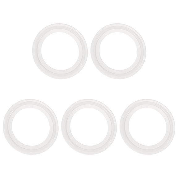 Uxcell 5Pcs Silicone O Ring, 1.99" Silicone O-Rings Gasket Sealing Gasket Washers for 1.5" Clamp for Compressor Valves Pipe Repair Sink Plug Bathtub Plug Faucets, White