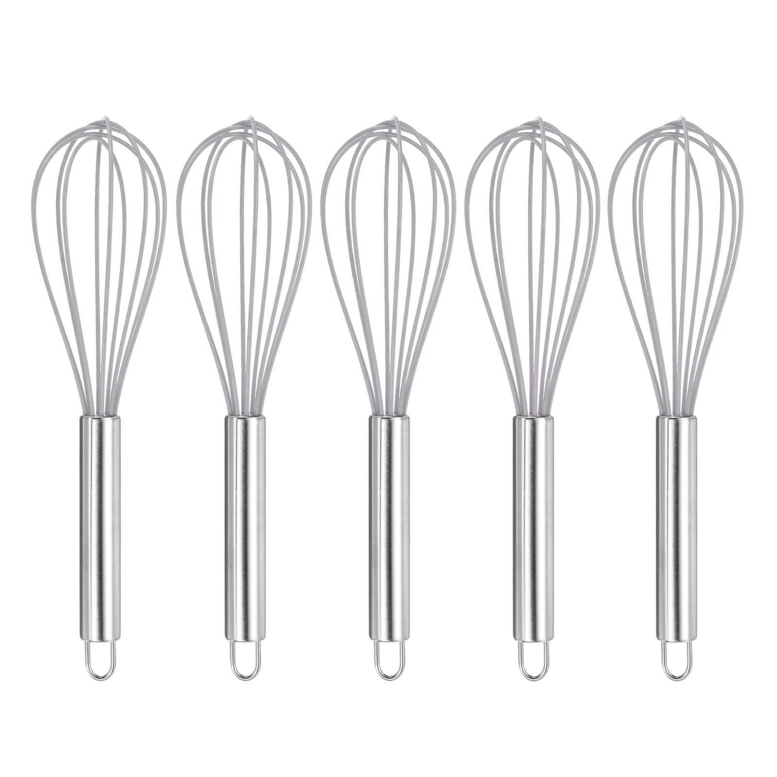 5Pcs Silicone Whisk 10