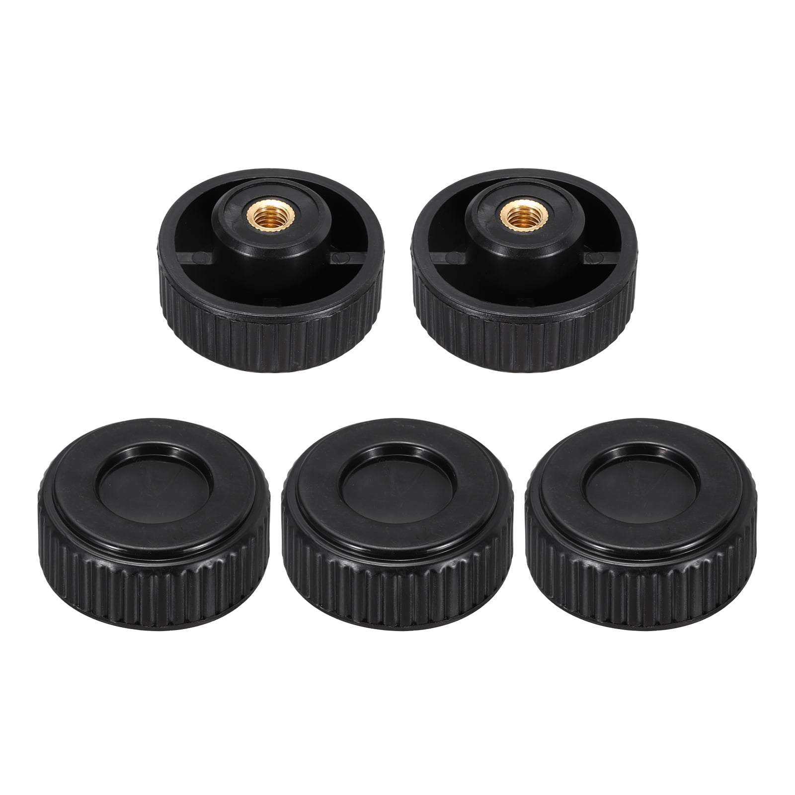 Small Threaded Knobs Uxcell 5Pcs Straight Knurled Knobs Knobs M6 Female Thread 38mm Head ...
