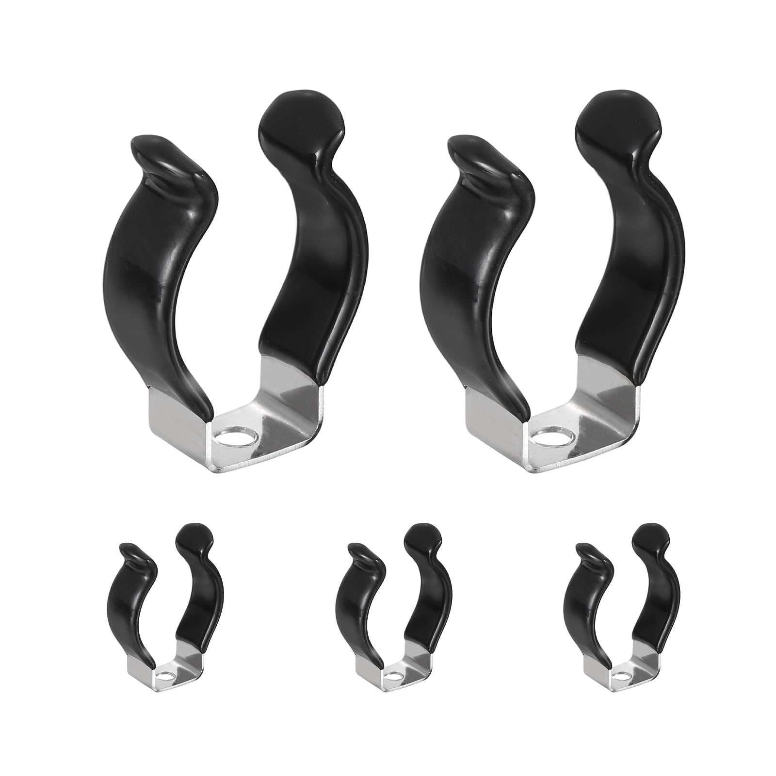 Uxcell 5Pcs T8 U Clips Holder Bracket, Stainless Steel LED Fluorescent ...