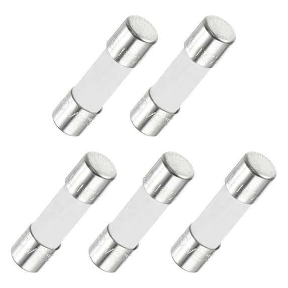 Uxcell 5Pcs Time Delay Fuse Ceramic Fuses Tube 5mm x 20mm 250V 3.15A for Repair Circuits