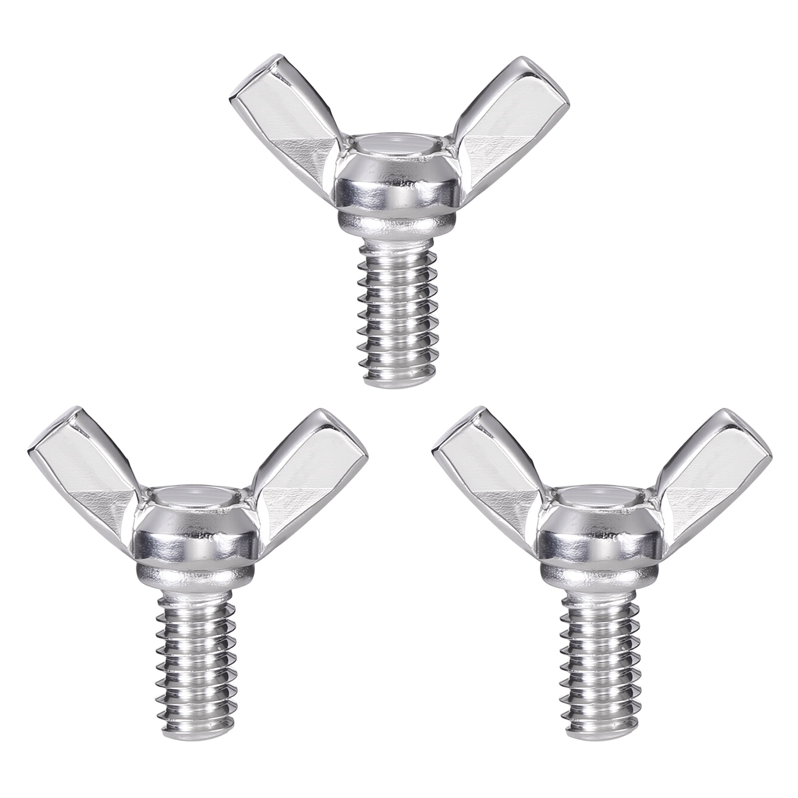 Uxcell 5Pcs Wing Butterfly Screws 1/4