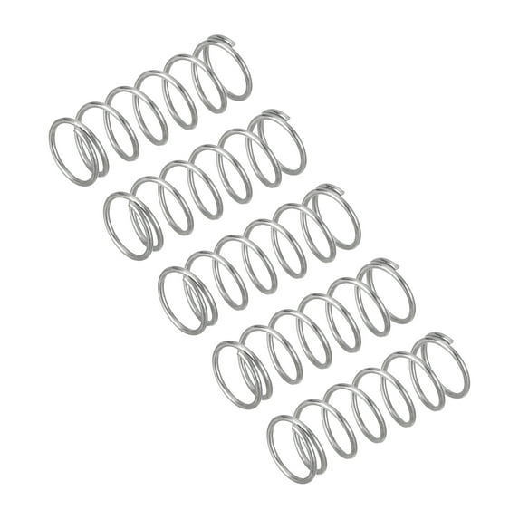 Uxcell 5Pcs Wire Diameter 0.028", OD 0.31", Free Length 0.79" 304 Stainless Steel Coil Mechanical Compressed Spring